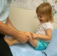 Treating a child with Bowen therapy